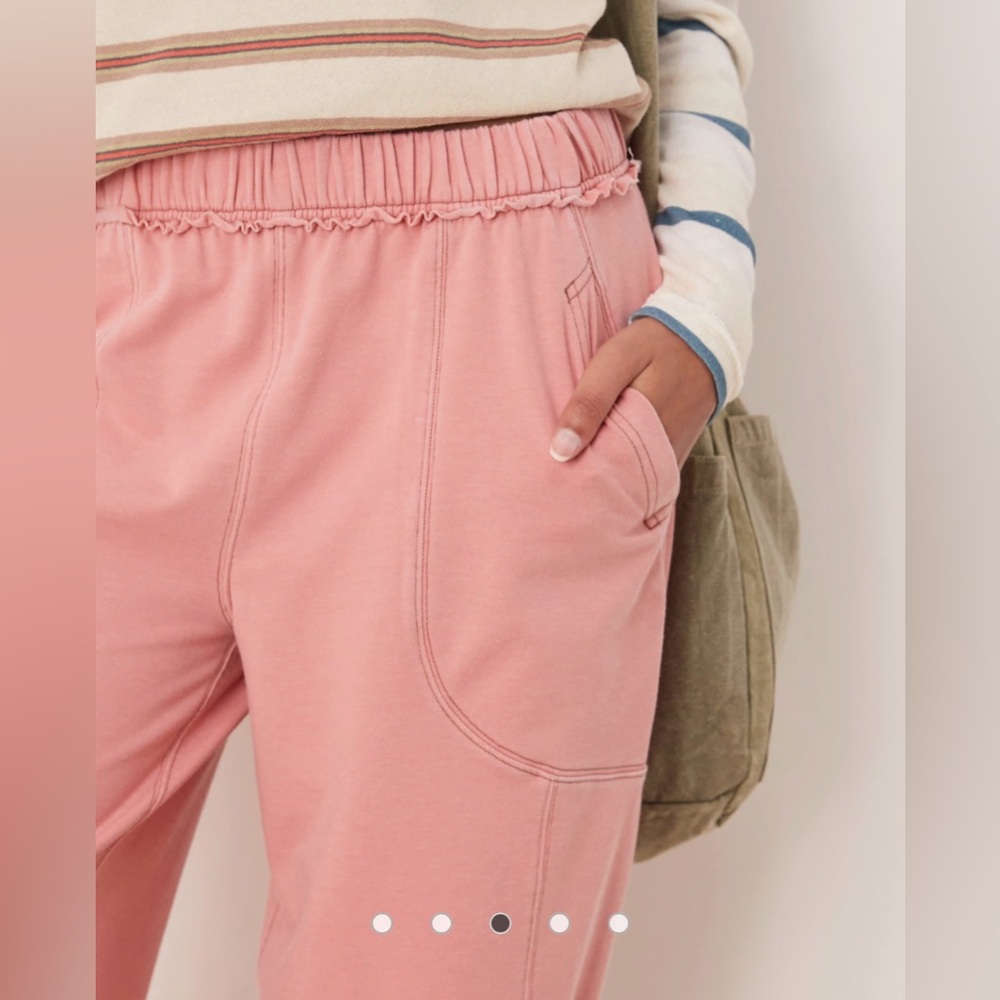 Free People Wide Leg Rose Dawn Don’t Wait Up Lounge Pants NWT Intimately FP XS S - Picture 3 of 6